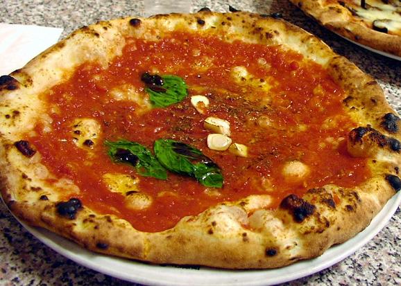 Italian food - Authentic Neapolitan pizza served in Naples
